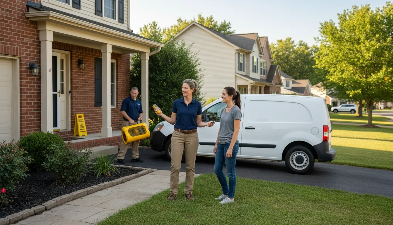 Water restoration image for Dehumidification And Cleanup Services in Rockwall, TX